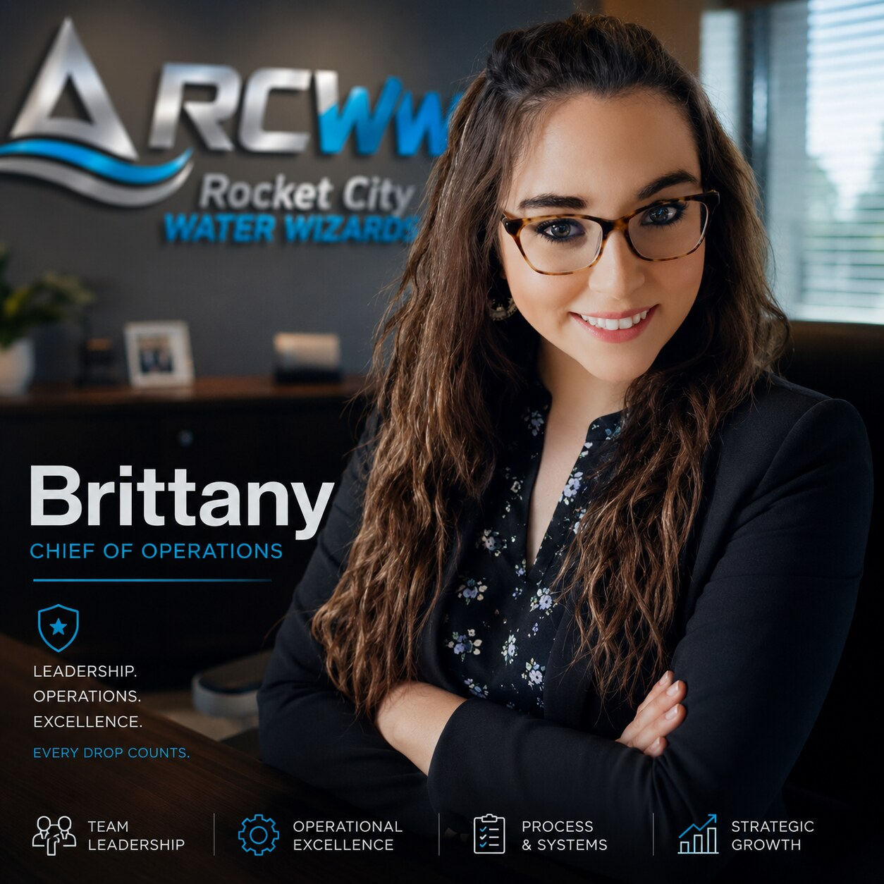Brittany, Chief of Operations, Rocket City Water Wizards